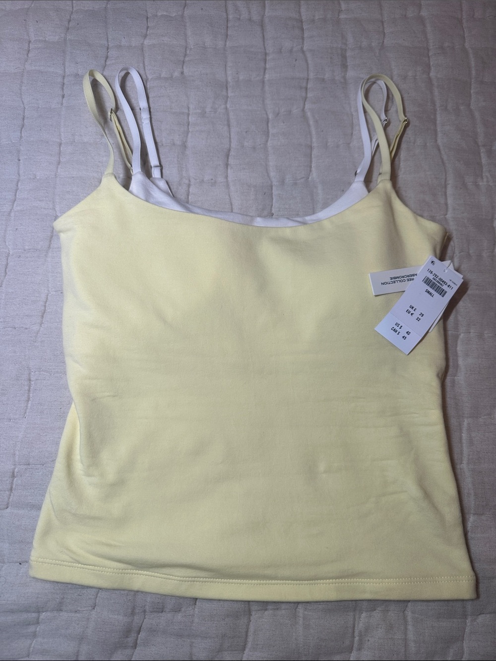Abercrombie & Fitch Pale Yellow Double-Strap Camisole